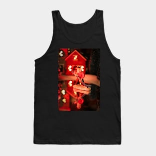 Christmas Hockey Game Tank Top